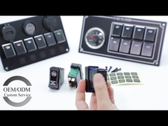 Dc 12v / 24v Commutateur rocker automobile en aluminium 5 broches