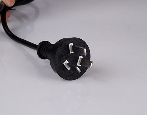 OEM Australiens câbles d'alimentation en courant alternatif PVC isolé câble d'extension SAA de 0,75 mm