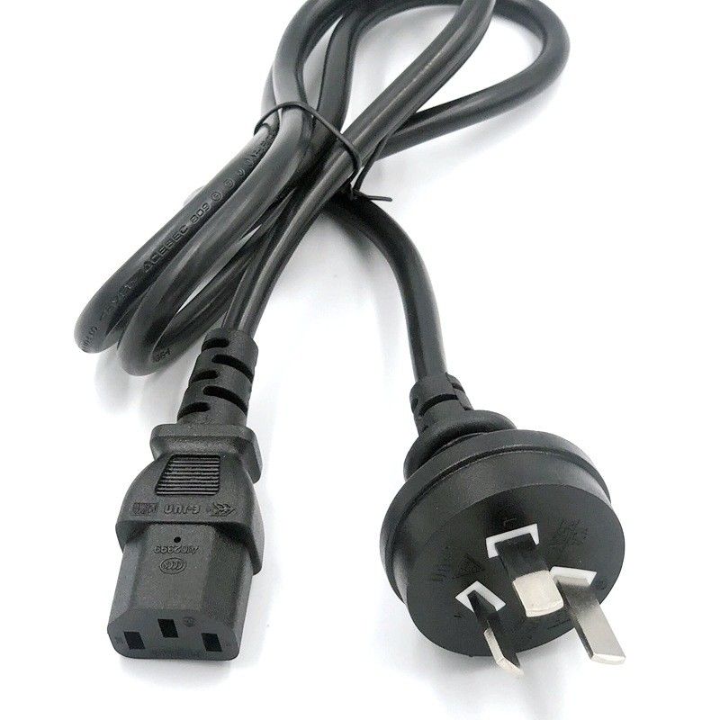 OEM Australiens câbles d'alimentation en courant alternatif PVC isolé câble d'extension SAA de 0,75 mm