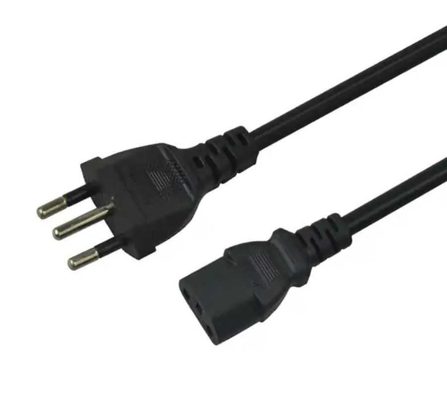 Câble d'alimentation adapté aux besoins du client du Brésil câble de cordon d'alimentation CA de 1,5 m/1,8 m/2 m