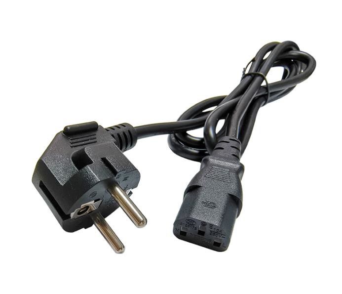 Black America Cordon d'alimentation 1,5 m Câble d'alimentation pour ordinateur portable à 3 broches