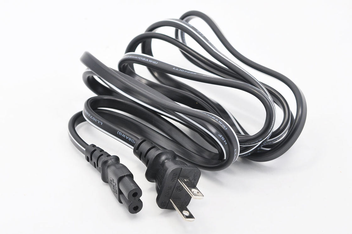 Black America Cordon d'alimentation 1,5 m Câble d'alimentation pour ordinateur portable à 3 broches