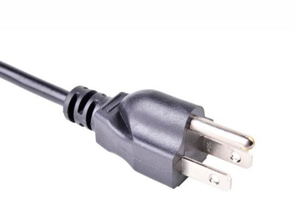 le courant alternatif de 300V Japon attache trois l'A.W.G. du cable électrique d'extension de noyaux de la prise 3 18