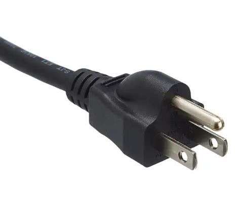 Les cordons de secteur du CEI USA imperméabilisent 250V 3 Pin Computer Ac Power Cable