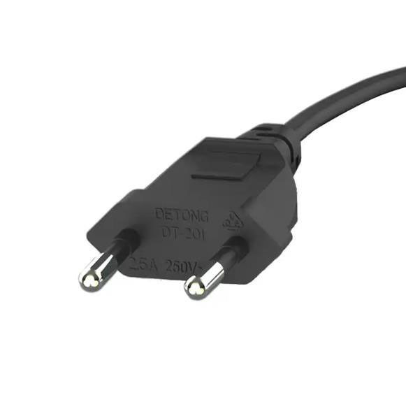 Pin électrique léger flexible de la rallonge électrique 2 de cordes de secteur à C.A. d'UE