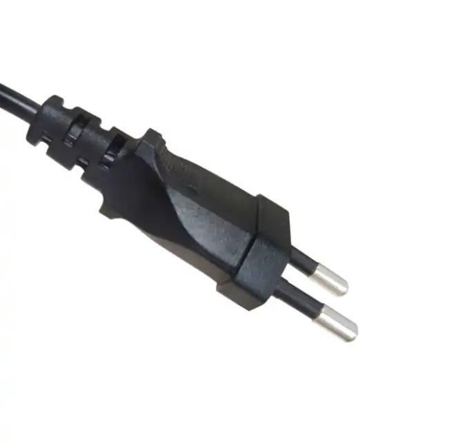 Pin électrique léger flexible de la rallonge électrique 2 de cordes de secteur à C.A. d'UE