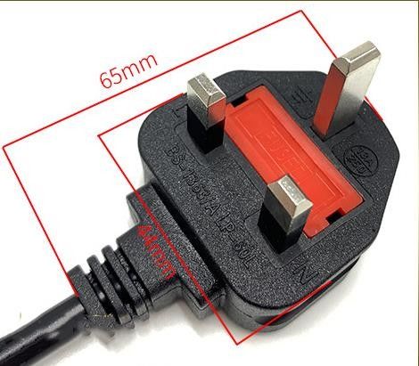 Cordons d'alimentation secteur IEC UK 1,5 M Câble d'alimentation secteur à 3 broches 5 pieds