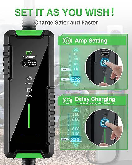 3.5KW 7KW chargeur de véhicule électrique portable de niveau 1 chargeur de véhicule électrique 32 ampères