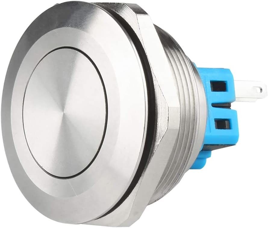 Mettez sous tension le type d'anneau lumineux LED des commutateurs 30mm de bouton poussoir en métal