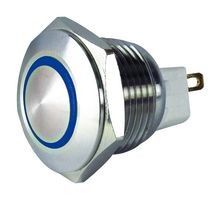 Mettez sous tension le type d'anneau lumineux LED des commutateurs 30mm de bouton poussoir en métal