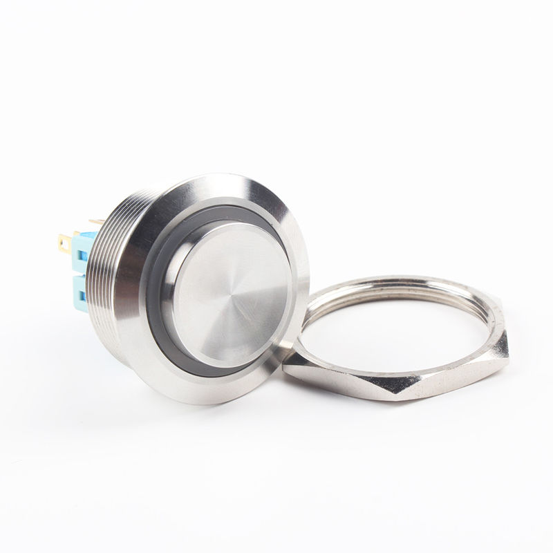 Mettez sous tension le type d'anneau lumineux LED des commutateurs 30mm de bouton poussoir en métal