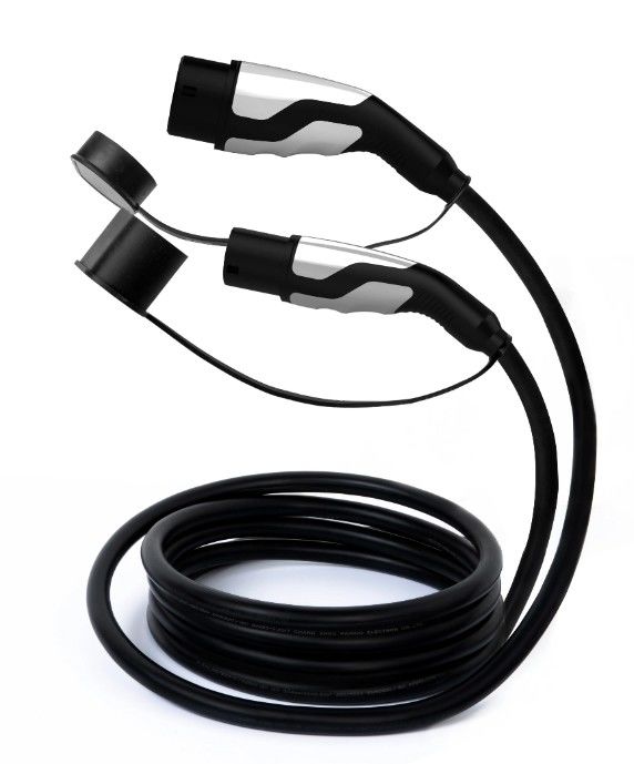 Cable de charge de 10 m Ev de type 1 phase / 3 phase type 2 à type 2