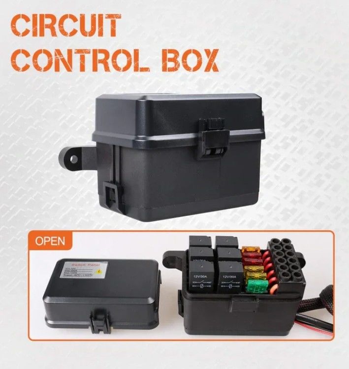6 Gang 12V Led Switch Panel RGB Kit Contrôleur de barre lumineuse universelle automatique avec APP