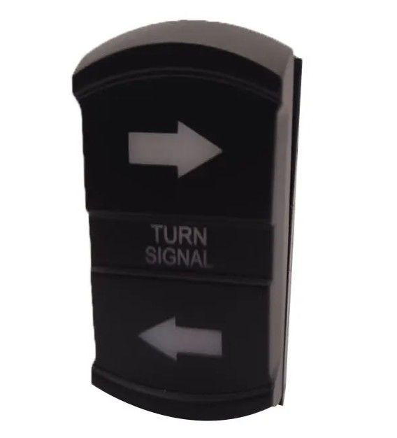 Icon de bricolage personnalisé de nouveau style DC 12V 7Pin ON-OFF LED Blue Light Turn Signal Rocker Commutateur pour voiture 4X4 camions de bateau