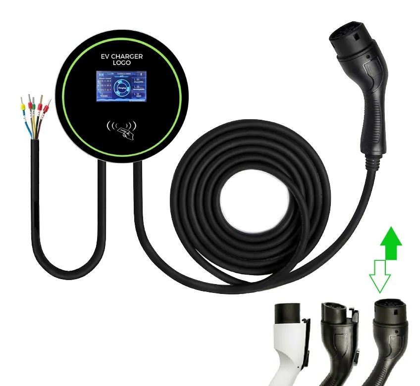 7kw 11kw 22kw Chargeur électrique à courant alternatif de type 2 Wallbox Station de recharge rapide pour véhicules électriques