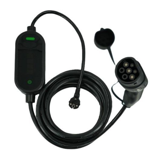 Chargeurs de véhicules électriques portables 7KW Tpe Jacket IEC 62196 Type2 2.4 Quot LCD CE TUV ROHS