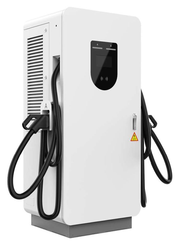 Station de recharge de véhicule électrique à courant continu à double canon