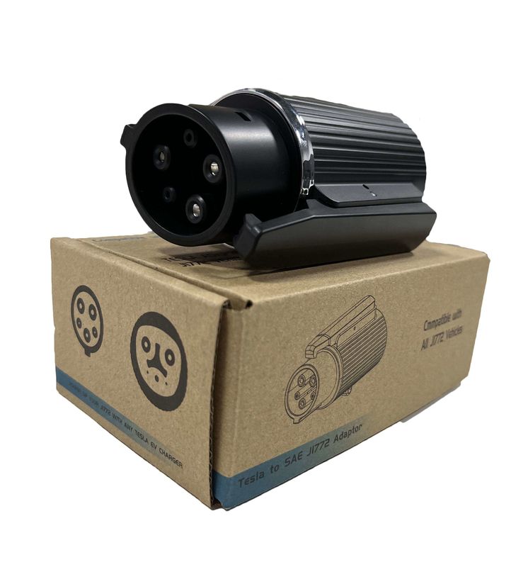 Adaptateur 240v type 1 pour Tesla 60a J1772 Adaptateur portable de chargeur AC EV pour voiture Tesla