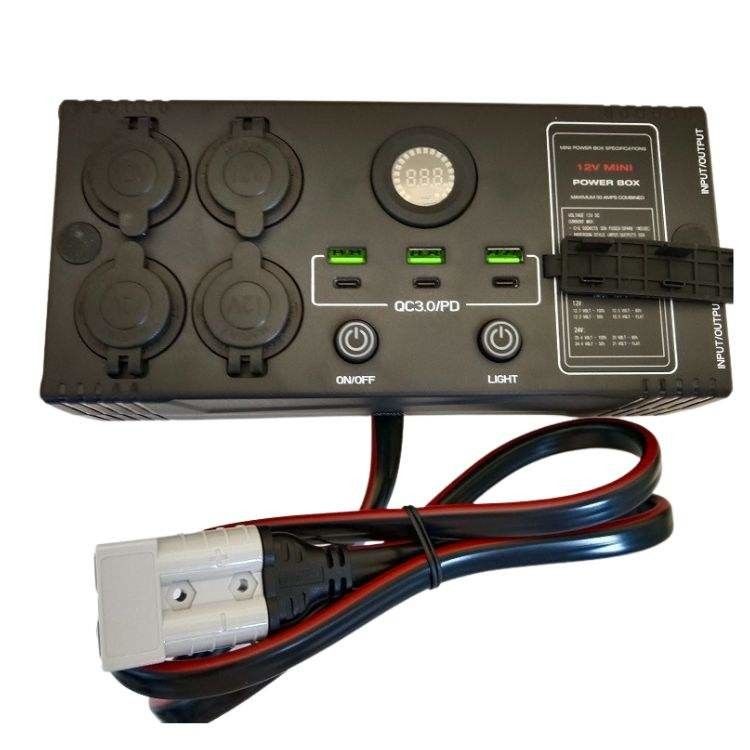 Portatif USB QC3.0 PD commutateur de commande DC DC chargeur Mini Power Box avec boîte de commande