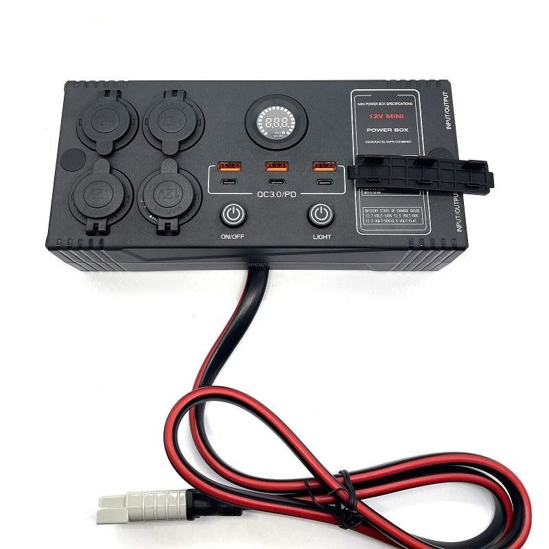 Portatif USB QC3.0 PD commutateur de commande DC DC chargeur Mini Power Box avec boîte de commande