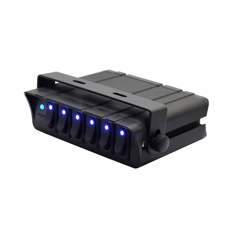 6 boîtes de commutation de gang Rocker SPST On/Off Rocker Panneau de commutation de basculement 30Amp Max 12 fils AWG