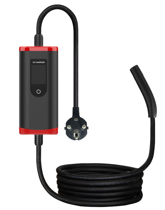 Type2 Tesla NACS 32A 7Kw Station de recharge Ev Chargeur portable avec écran réglable