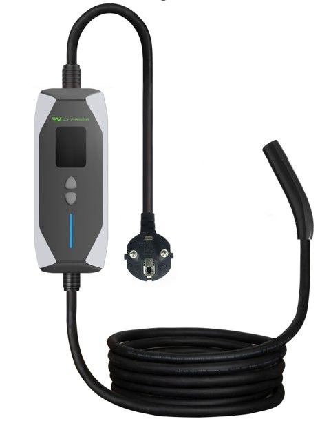 Écran LCD portable Tesla NACS 16A 32A Station de recharge rapide pour voiture électrique Chargeur portable pour véhicule électrique