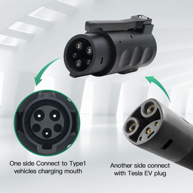 80A 240v Ac Tesla Charger Connecteur Ev Adaptateur Chargeur Tesla Pour J1772 Adaptateur Pour Tesla