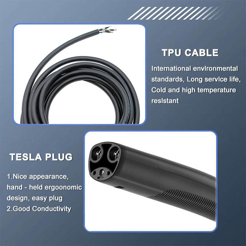 Nouvelle usine vente directe 32A type 2 à tesla EV chargeur de câble d'extension 20kw