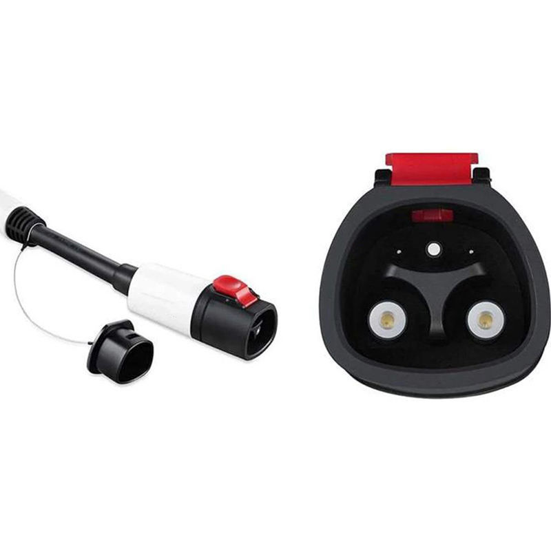 Sécurité portable 60A 250V Adaptateur de chargeur Tesla à type1 EV avec câble pour chargeur de voiture électrique