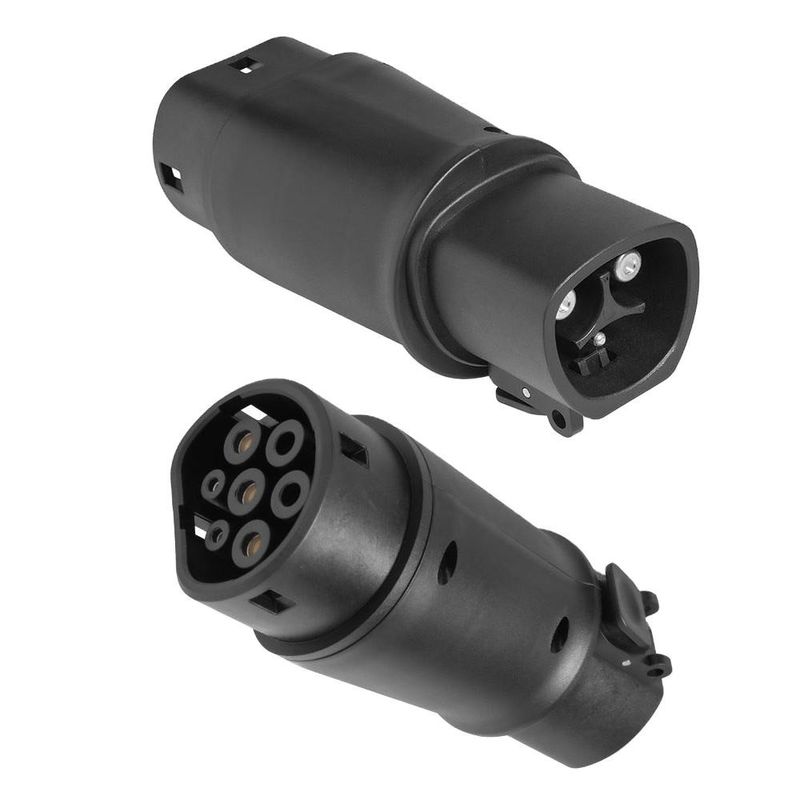 Adaptateur de chargeur Tesla à Type2 60A max Connecteur 14kw Ev Plug Chargement rapide