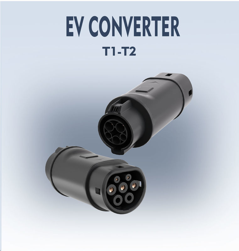 Adaptateur électrique Chargeur de véhicule électrique SAE J1772 de type 1 à IEC 62196 de type 2 Compatible avec le connecteur de charge de type 1