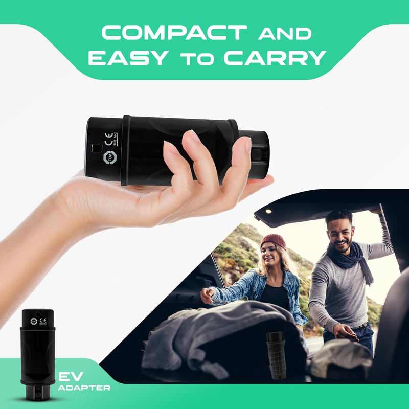 Adaptateur électrique Chargeur de véhicule électrique SAE J1772 de type 1 à IEC 62196 de type 2 Compatible avec le connecteur de charge de type 1