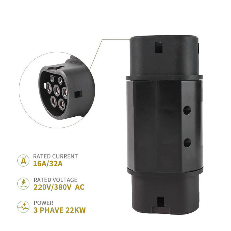 Nouveau connecteur de recharge d'énergie 32A AC Type2 vers l'adaptateur GBT pour la recharge EVSE